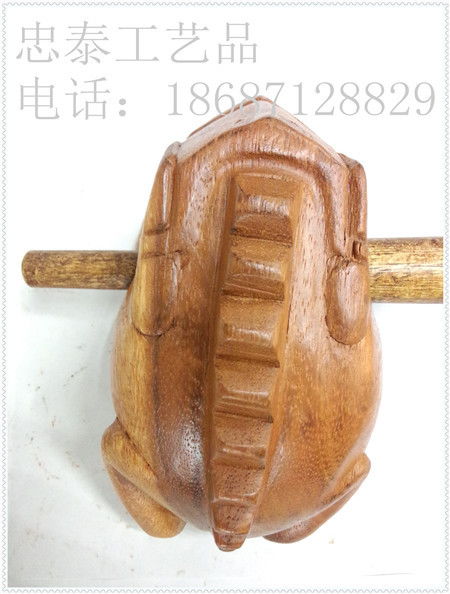 忠泰工藝品開店禮品泰國招財蛙芒果木雕原木色10寸招財蛙