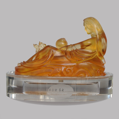 【母親河·圣水黃河源水高檔水晶琉璃雕像工藝品擺件(中號)】價(jià)格,廠家,圖片,水晶工藝品,寧夏黃河圣水貿(mào)易-