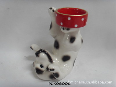 【供應陶瓷動物燭臺產品(圖)】價格,廠家,圖片,陶瓷工藝品,福建省德化縣同興瓷廠-