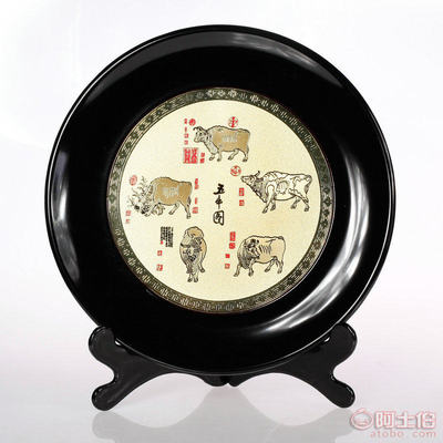 【宏麗瑞格廠家直銷中國風(fēng)工藝品定制辦公擺件五牛圖熊貓擺件漆盤圖案定制】 - 產(chǎn)品庫 - 北京宏麗瑞格禮品銷售中心