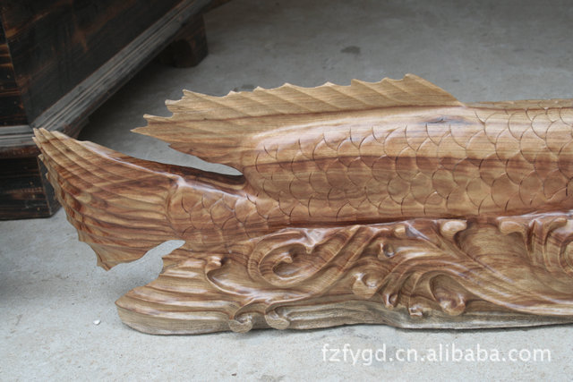 【【佛緣木雕】木制工藝品 木雕根雕刻香樟木金龍魚 風(fēng)水裝飾擺件】價(jià)格,廠家,圖片,其他民俗工藝品,吳耀 -